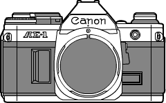 Canon AE-1 Front