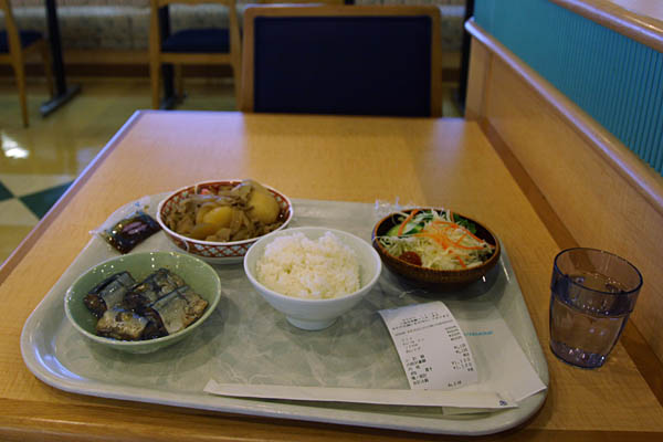 夕食は予算オーバーの1,120円