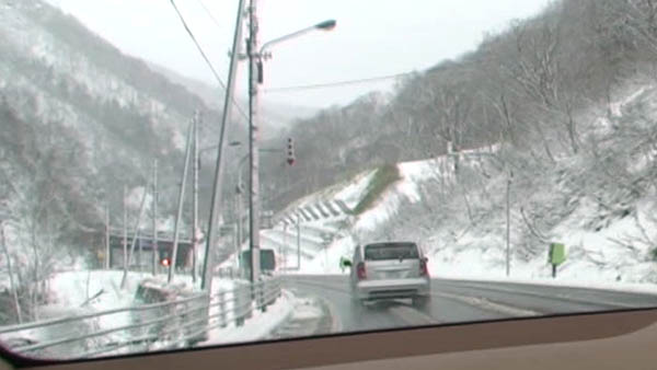 道路にも雪が・・・