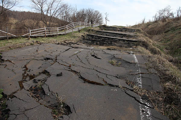 西山火口噴火による被害