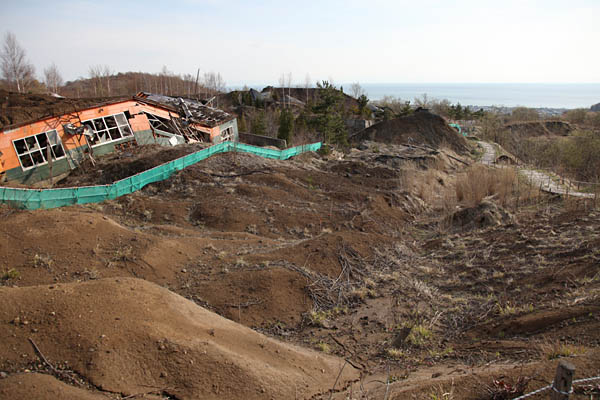 西山火口噴火による被害