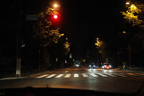 夜の一般道