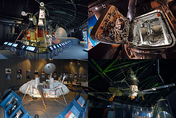 展示されている宇宙機
