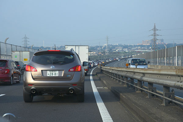 首都高入り直前の大渋滞