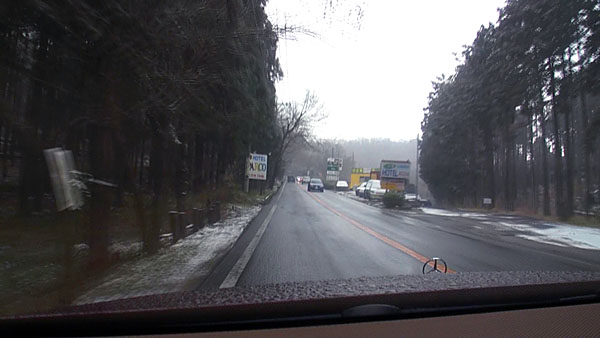 雨が雪に変わる