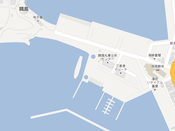 Googleマップで見付けた船の形