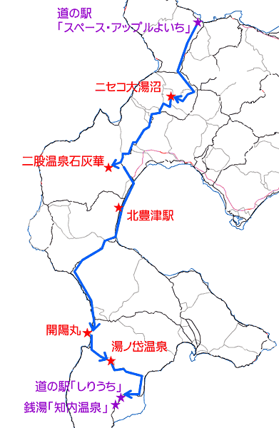 この日の行動地図