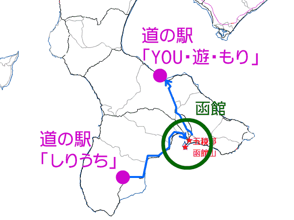 この日の行動地図