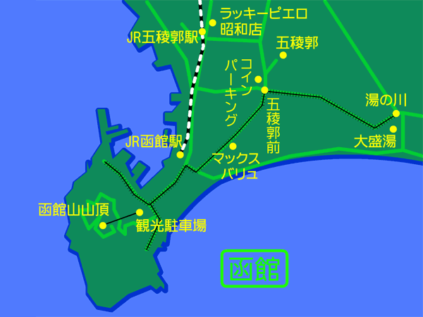 この日の行動地図