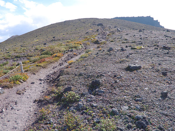 樽前山への登り道