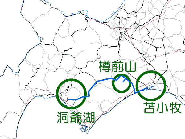 この日の行動地図