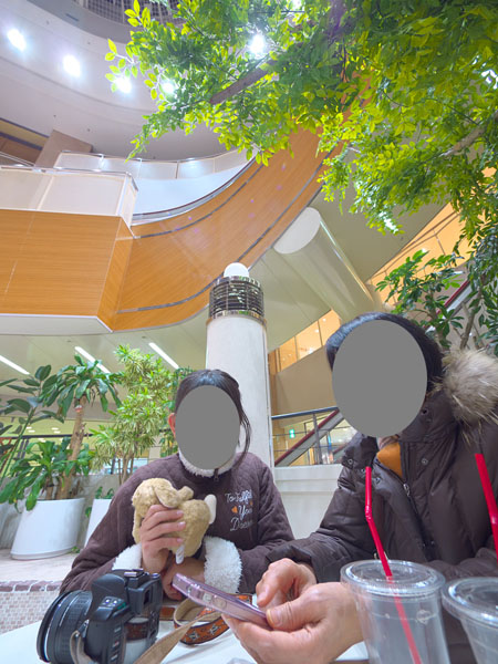 コレット最上階の憩いコーナー