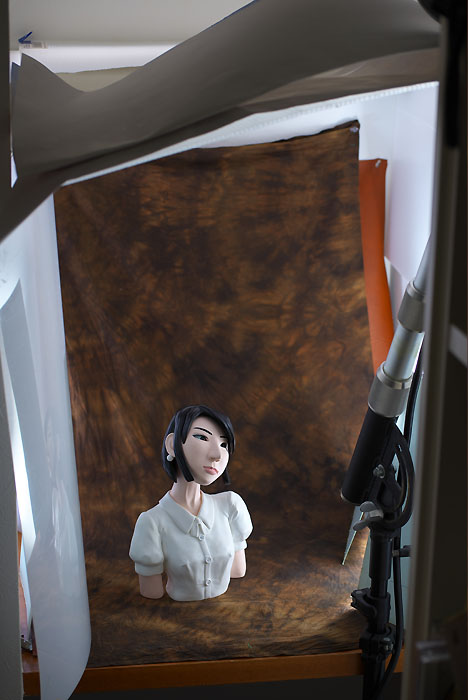 フィギュア撮影の様子