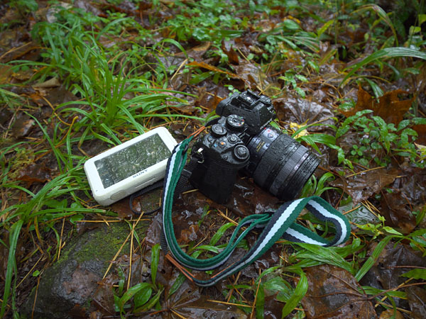 完全雨濡れのE-M1