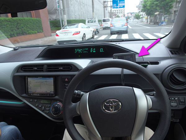 シガーソケットアダプタを忘れてしまったポータブルナビ