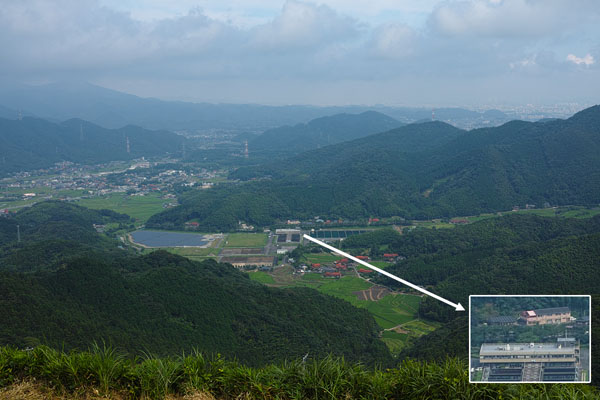 Foveon機で撮った、平尾台からの眺め