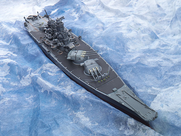 1/700スケール戦艦大和 (ティルト角12°)